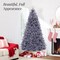 Best Choice Products Pre-Lit Charcoal Gray Christmas Tree, Artificial Full Holiday Decoration w/ Incandescent Lights